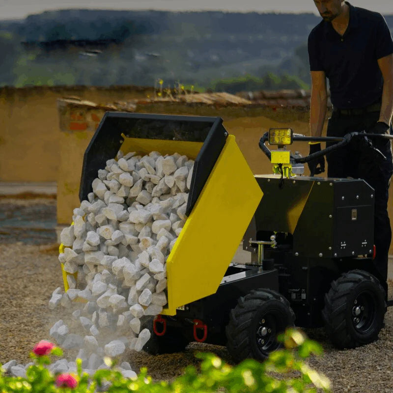 Electric 4x4 wheel barrow/dumper