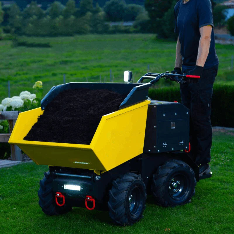 Electric 4x4 wheel barrow/dumper